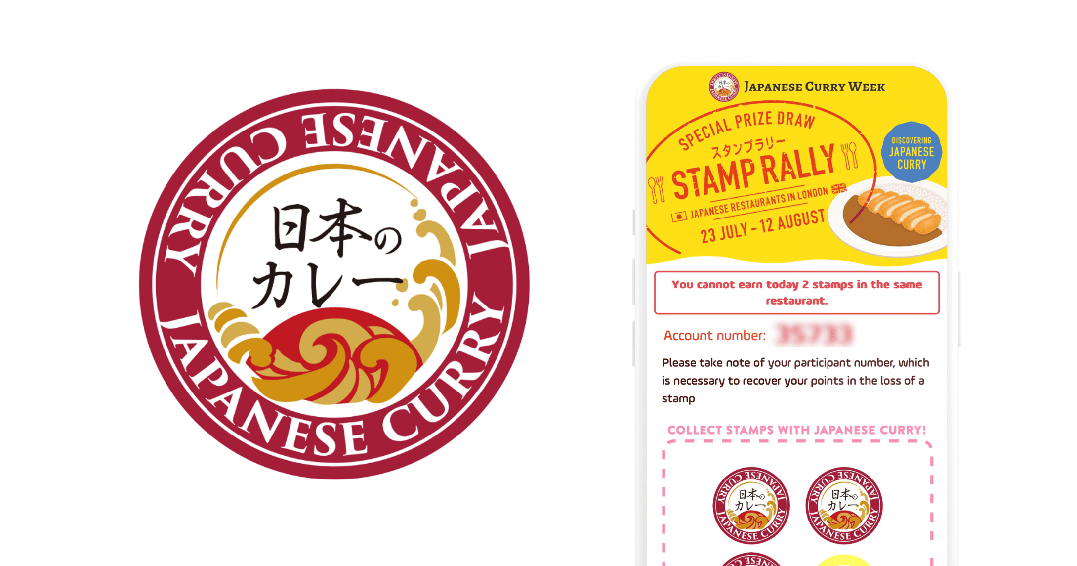 For the “Stamp Rally” of Japanese Restaurants in London – Discover Japanese Curry